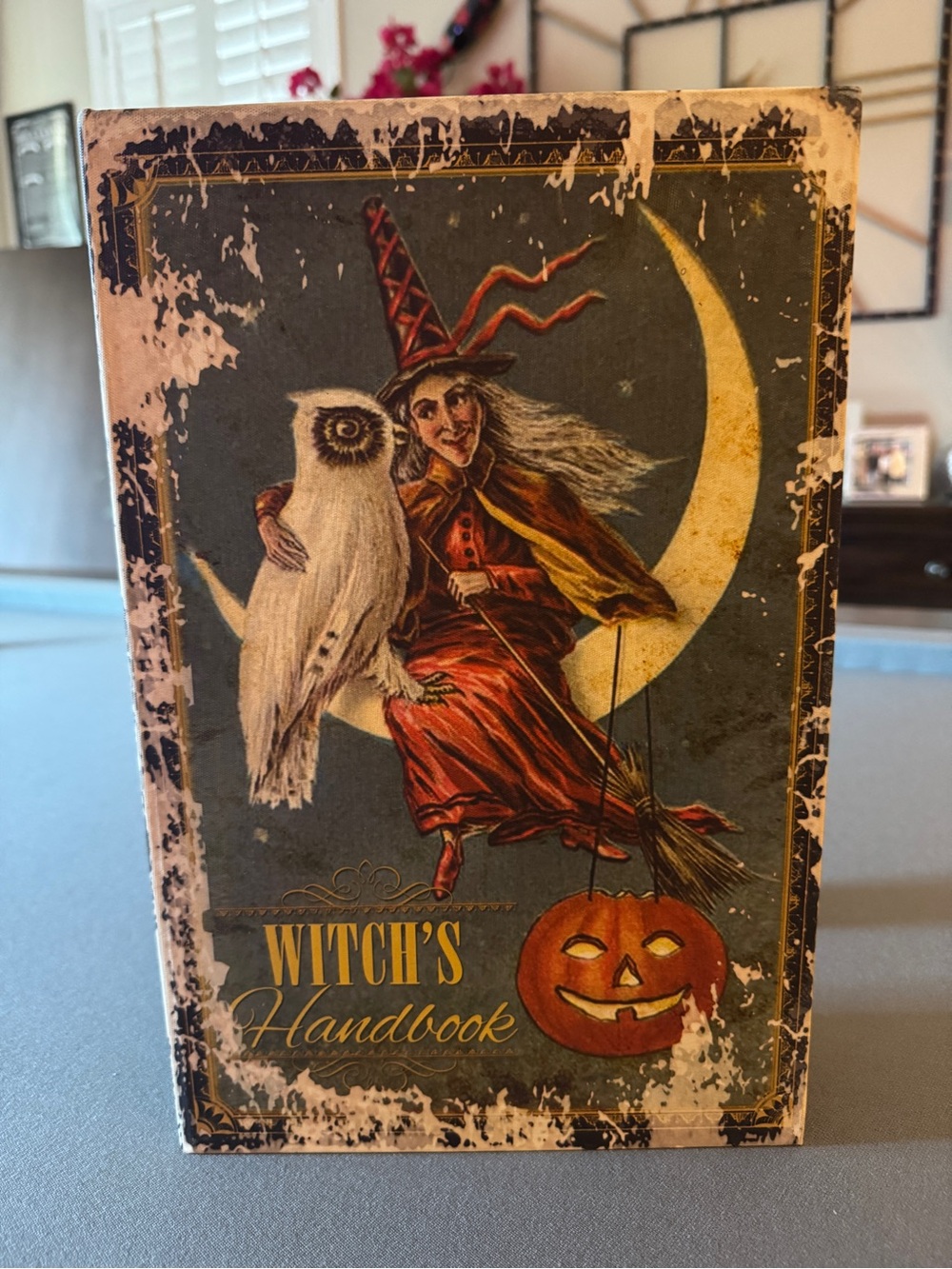 Vintage-Style Halloween Decorative Book